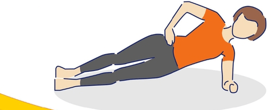 Kilo kaybı için yan plank